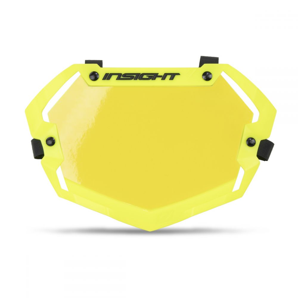 INSIGHT 3D VISION2 NUMBER MINI PLATE YELLOW BACKGROUND