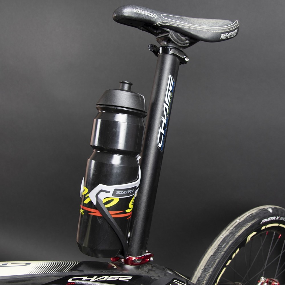 Seatpost shops water bottle cage